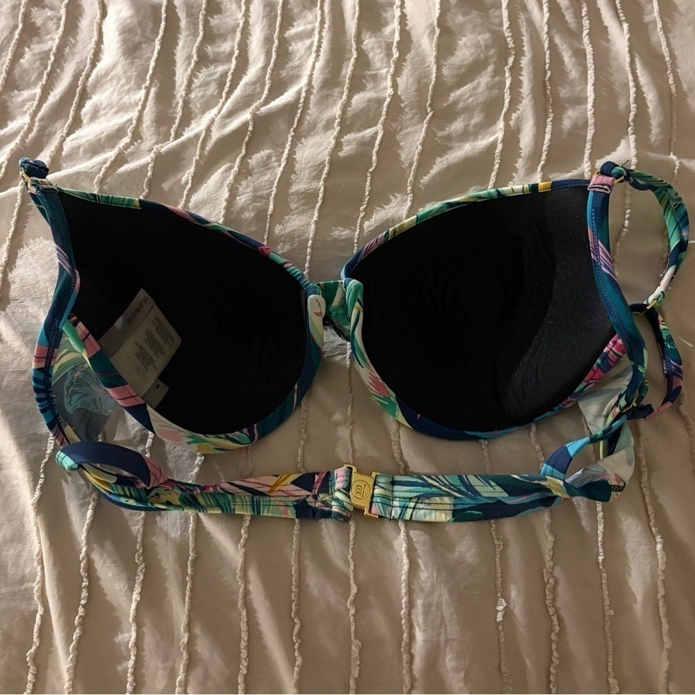 Bleu Rod Beattie tropical bikini top + Sarong Hipster Bikini Bottoms $160 - Picture 6 of 7